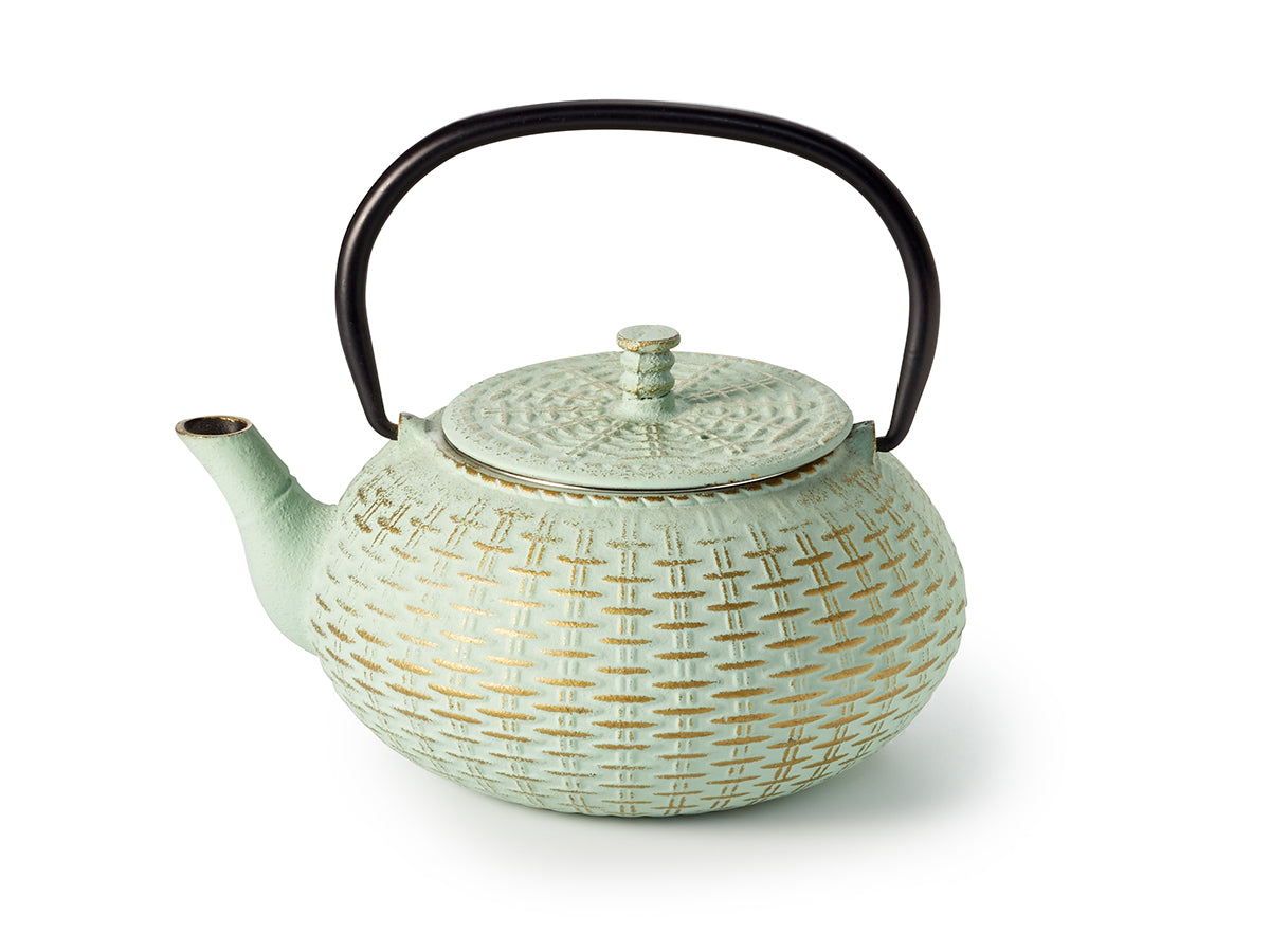 Cast iron Teapot "Fuzhou" 800 ml, mint-green