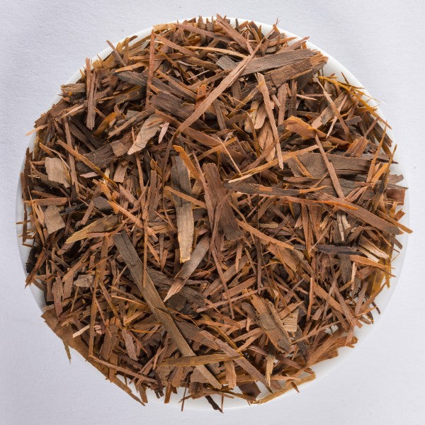 Natural Lapacho bark herbal infusion with a smooth, woody, earthy and gently sweet character.
