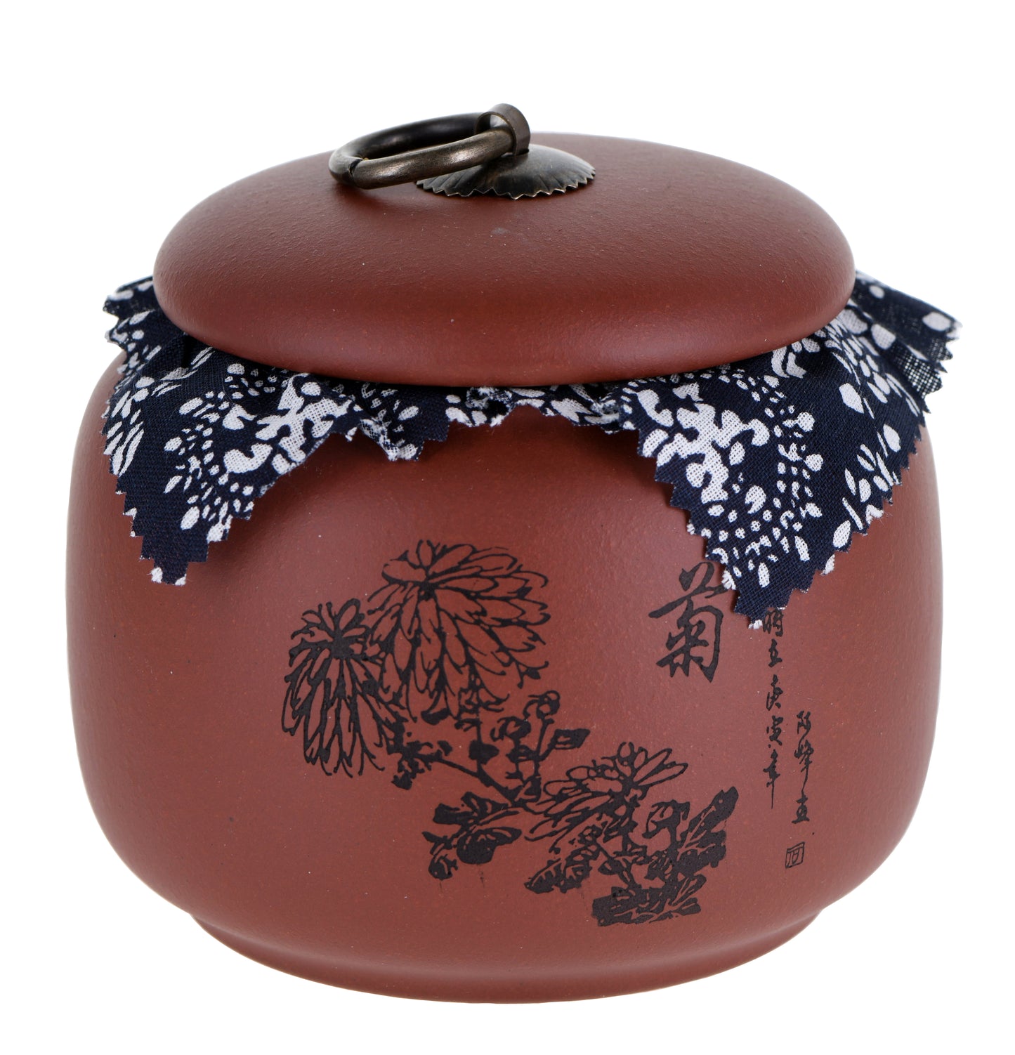 Yixing tea caddy 'Red ju' or 'Brown mei', 110 g