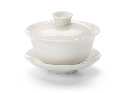 Porcelain Gaiwan "Aoi" 100ml, white