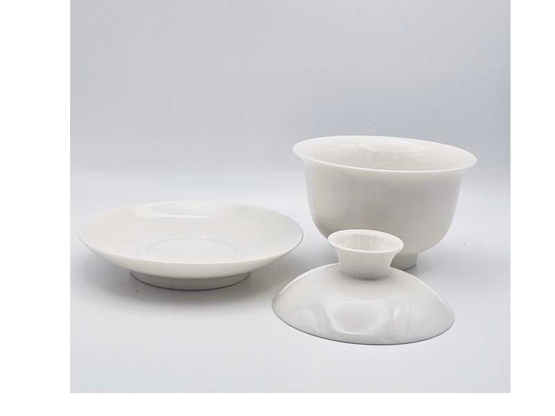 Porcelain Gaiwan "Aoi" 100ml, white