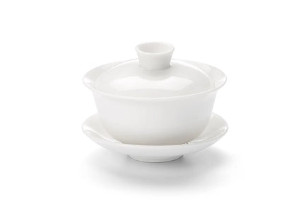 Porcelain Gaiwan 'Aoi' 100ml, white, China.