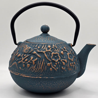 Cast Iron Teapot "Meng" 650ml, Blue