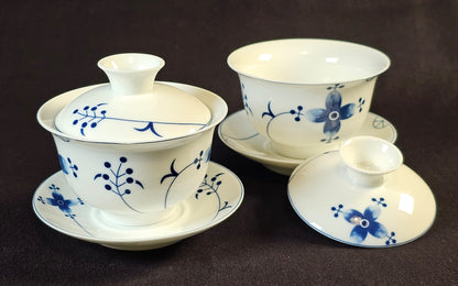 Porcelain Gaiwan "Haku" or "Kaiwen,  140ml, China